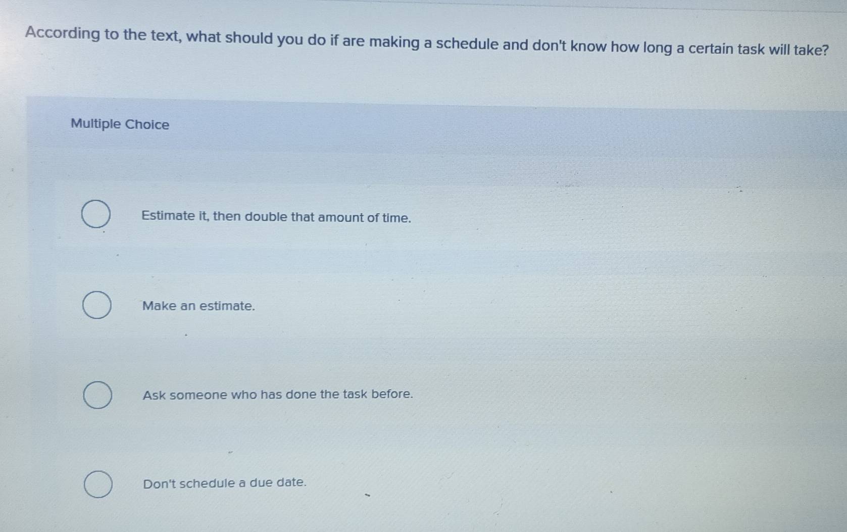 Solved: According to the text, what should you do if are making a ...