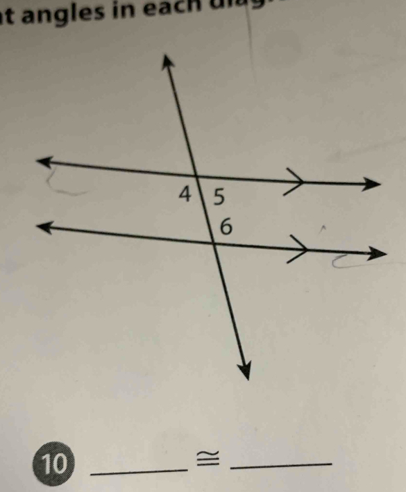 angles in each u
10_ 
_≌