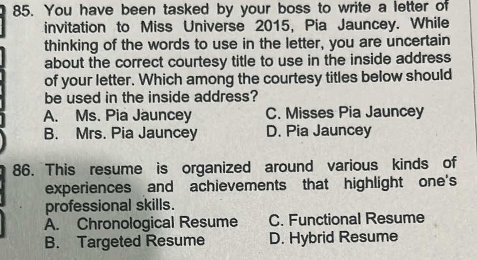 Solved: You have been tasked by your boss to write a letter of ...