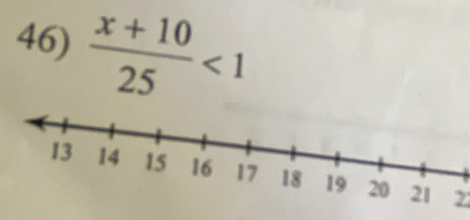  (x+10)/25 <1</tex> 
2