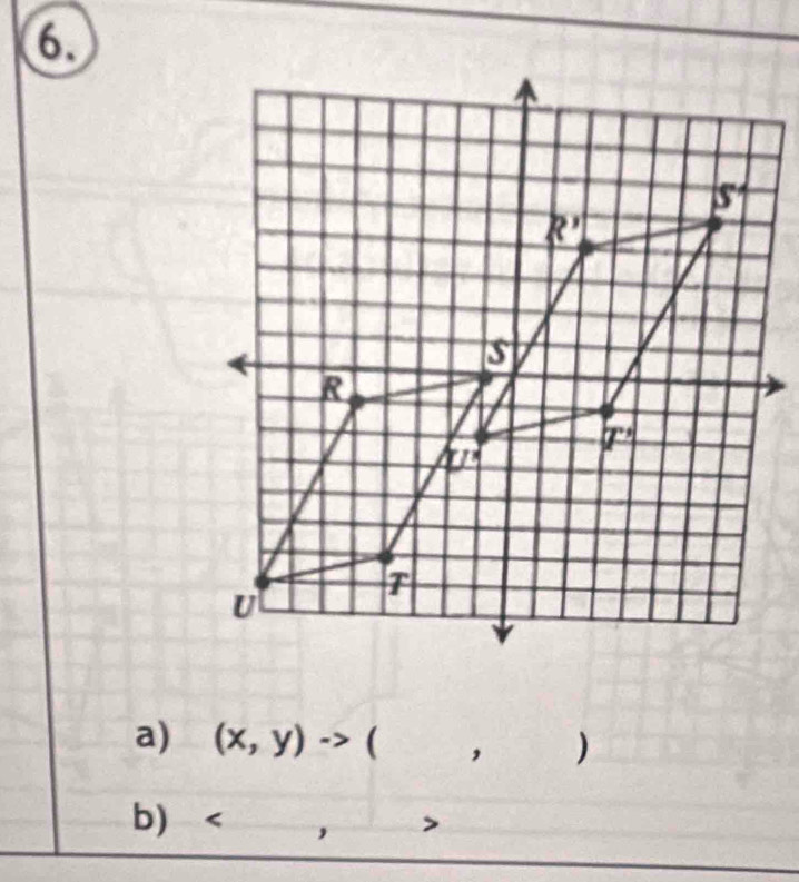 a) (x,y)-> . ( , )
b <