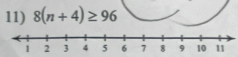 8(n+4)≥ 96