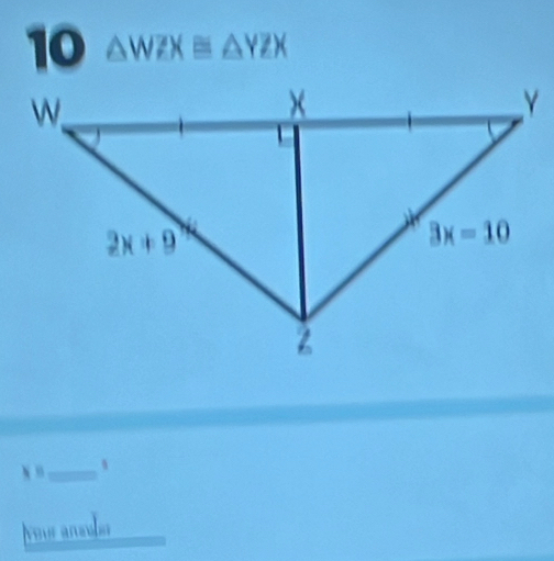 10 △ WZX≌ △ YZX
* 8 _、
vu anaudo