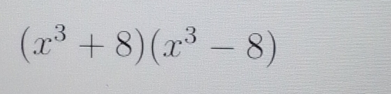 (x^3+8)(x^3-8)