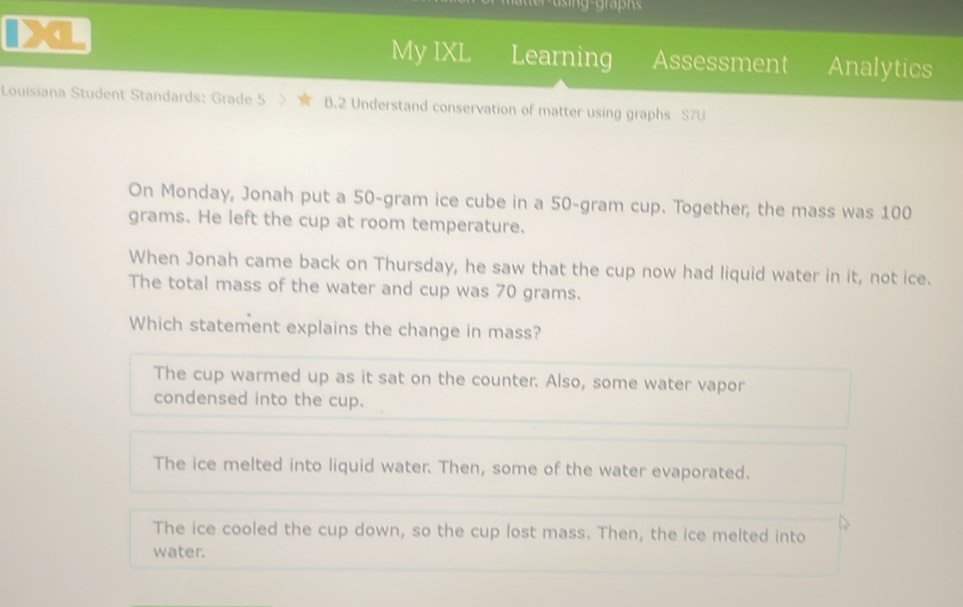 Solved: My IXL Learning Assessment Analytics Louisiana Student ...