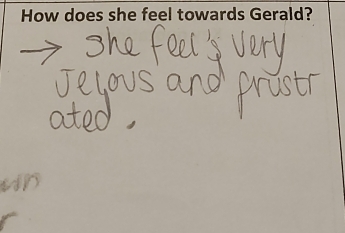 How does she feel towards Gerald?