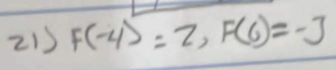 F(-4)=2, F(6)=-3