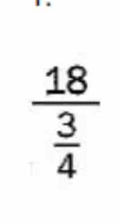 frac 18 3/4 