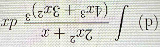 ∈t frac 2x^2+x(4x^3+3x^2)^3dx