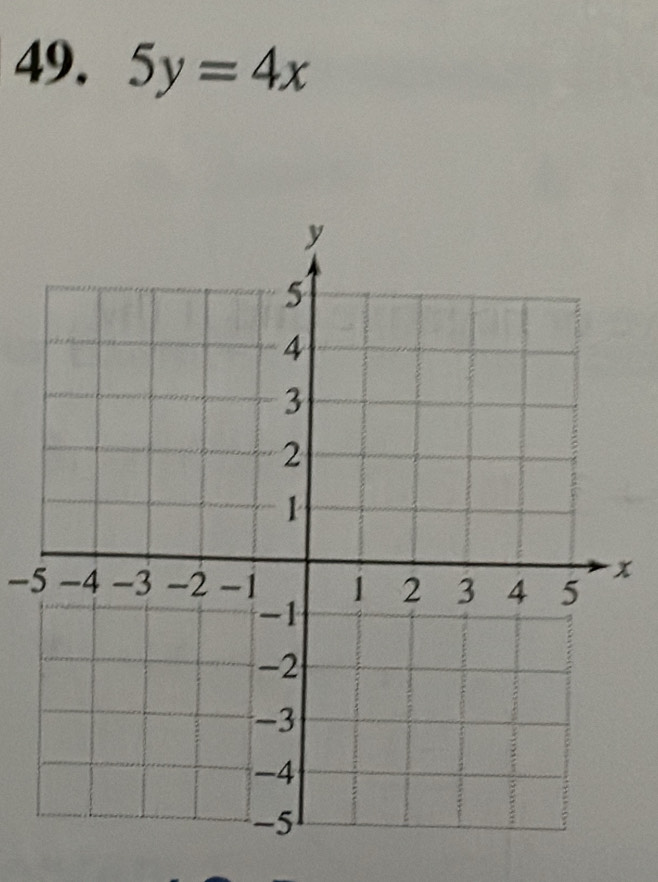 5y=4x
-5
x