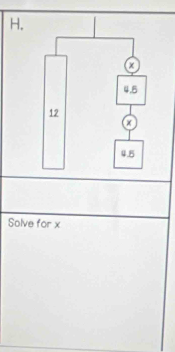 Solve for x