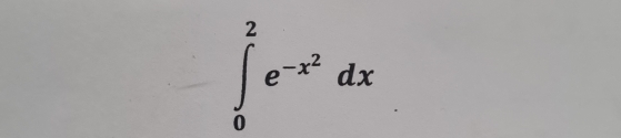 ∈tlimits _0^(2e^-x^2)dx