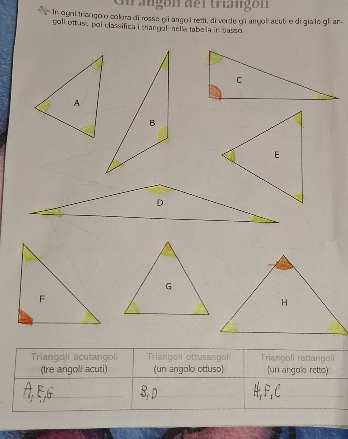 Risolto:Grängon dei triangon In ogni triangolo colora di rosso gli ...