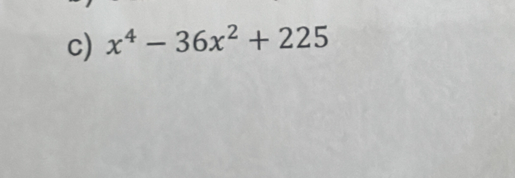 x^4-36x^2+225