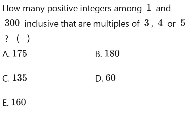 Solved: How many positive integers among 1 and 300 inclusive that are ...