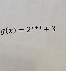 g(x)=2^(x+1)+3