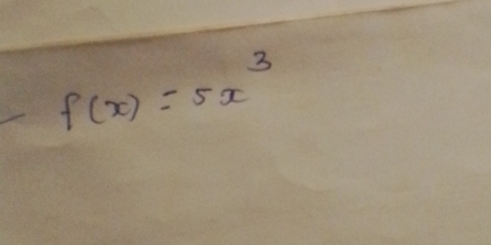 f(x)=5x^3