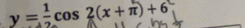 y=÷cos 2(x+π)+6