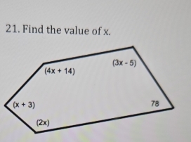 Find the value of x.