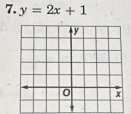 y=2x+1