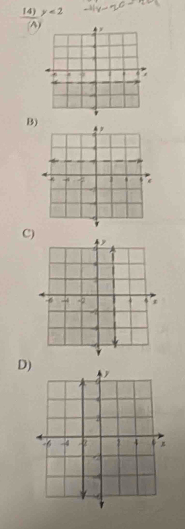 y<2</tex> 
(A 
B) 
C) 
D)