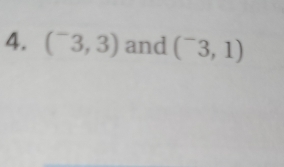 (^-3,3) and (^-3,1)