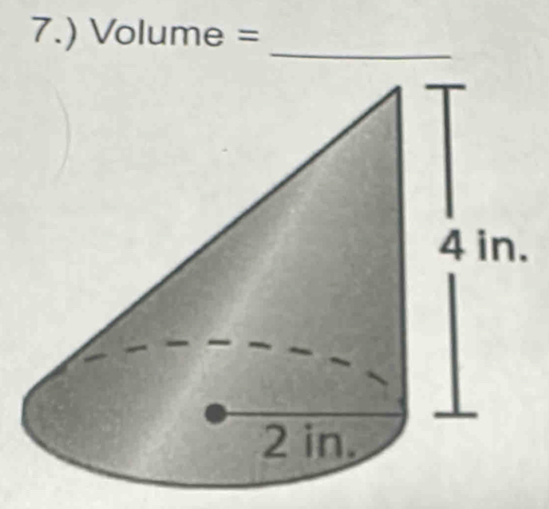 )Volume= 1