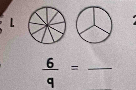  6/q = _