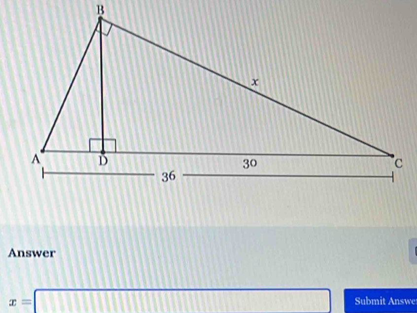 Answer
x=□ Submit Answe