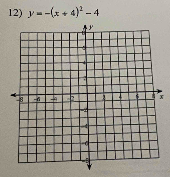 y=-(x+4)^2-4
x