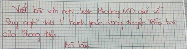 Nist hái win ngw luán choíng 600 chuǐ vè 
Sug nghi dhigh l hank phkc ghong thugch Táng hai 
Qag Plong tiep 
bci lan