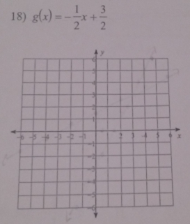 g(x)=- 1/2 x+ 3/2 
T