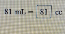 81mL=81cc