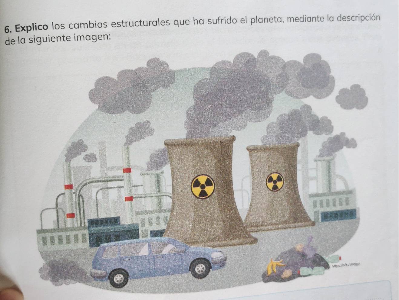 Explico los cambios estructurales que ha sufrido el planeta, mediante la descripción 
de la siguiente imagen: