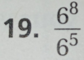  6^8/6^5 