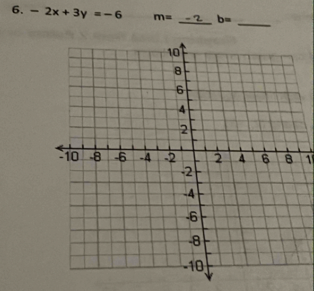 -2x+3y=-6 m= _ b=
_ 
1