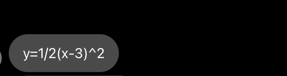 y=1/2(x-3)^wedge 2