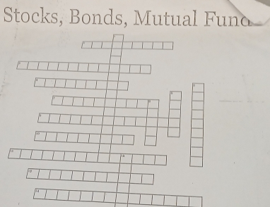 Stocks, Bonds, Mutual Funo