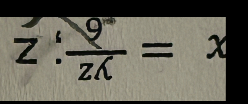 z:frac 9^(circ C)=x(=x