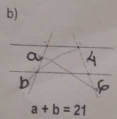 A b=21