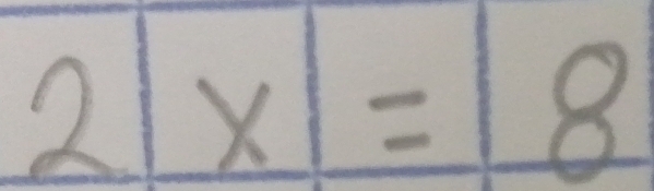 2|x|=8