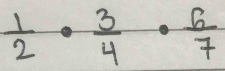  1/2 ·  3/4 ·  6/7 