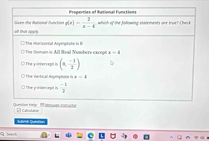 Calculator
Submit Question
Search