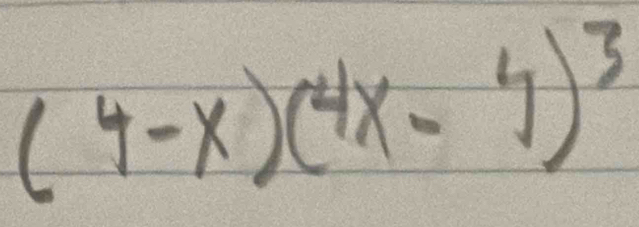 (4-x)(4x-4)^3