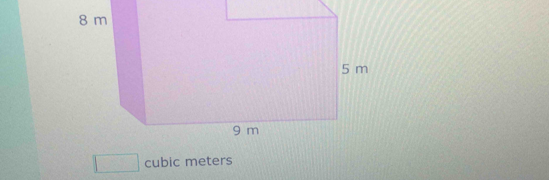 □ cubic meters