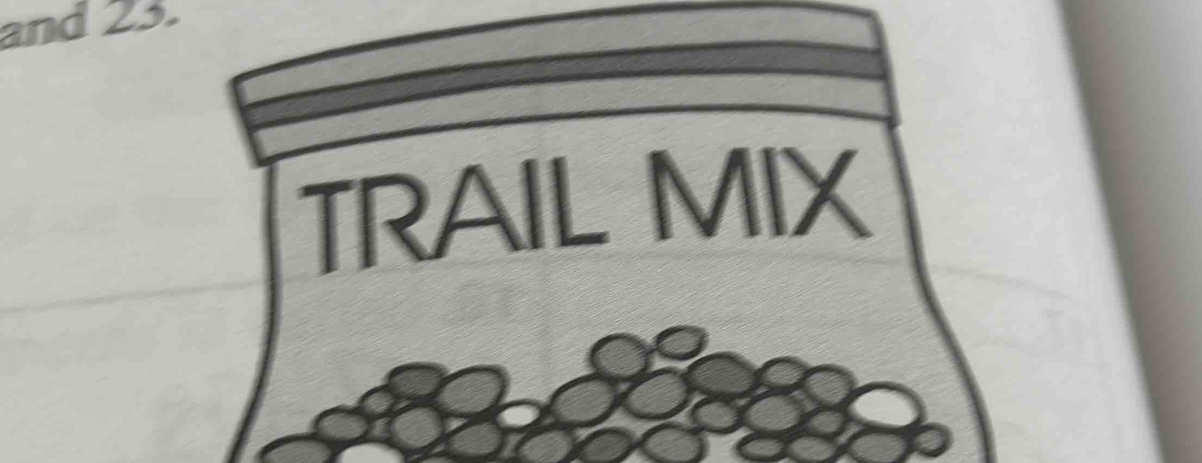 and 23. 
TRAIL MIX