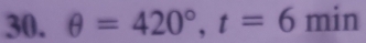 θ =420°, t=6 min