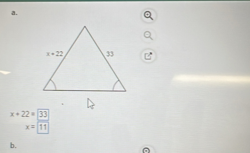 x+22=33
x=11
b.