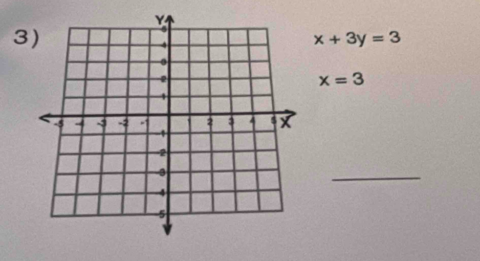 3
x+3y=3
x=3
_