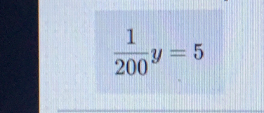  1/200 y=5